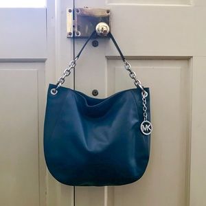 💯NEW Michael Kors Navy Leather Stanthorpe Bag